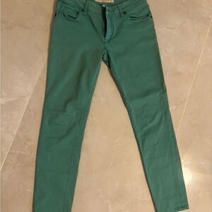Burberry Green Ankle Cropped Pants w29 green